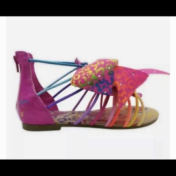 JOJO SIWA Rainbow Gladiator Sandals sz 5 - Picture 4 of 8